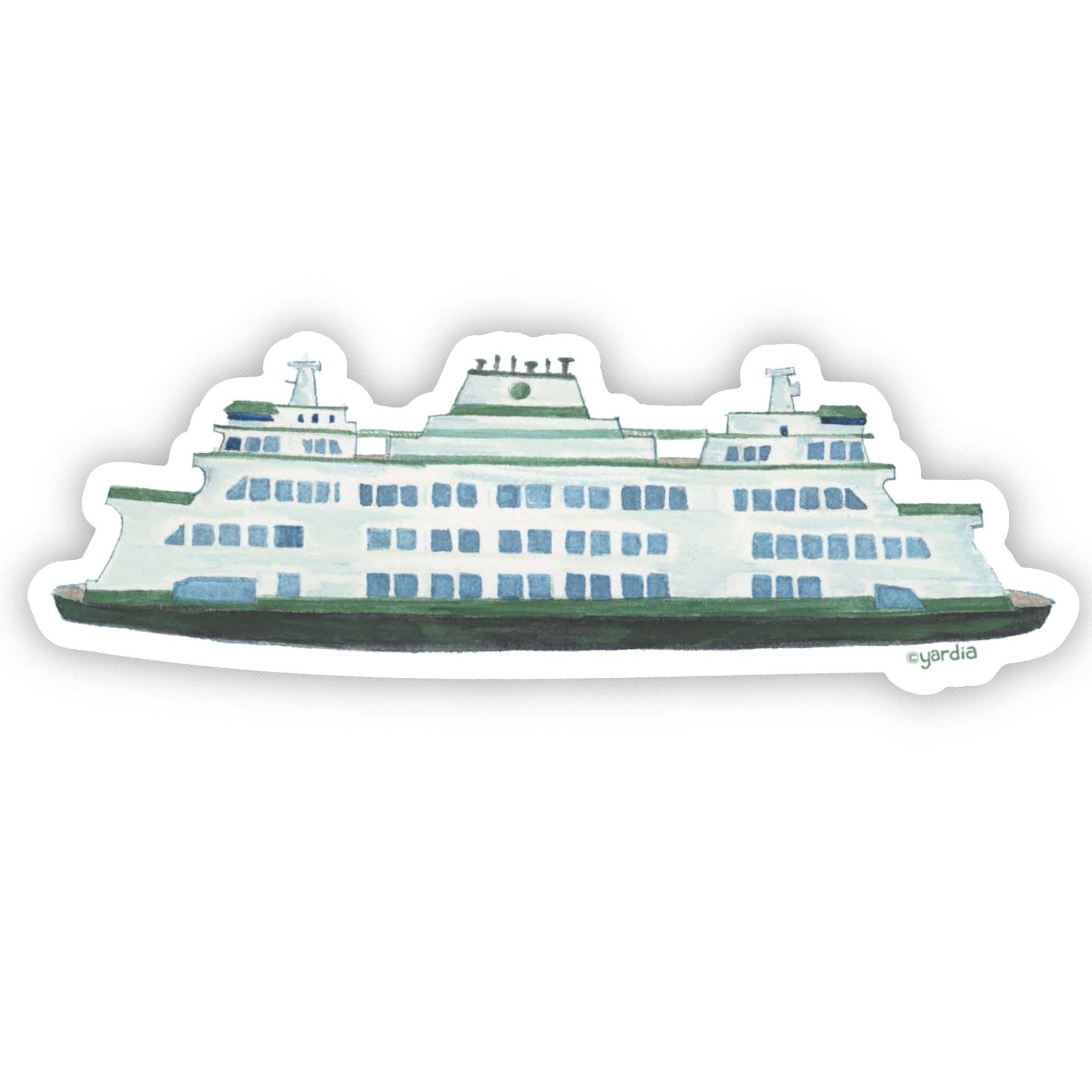 Ferry Sticker - Washington State Ferry Vinyl Sticker