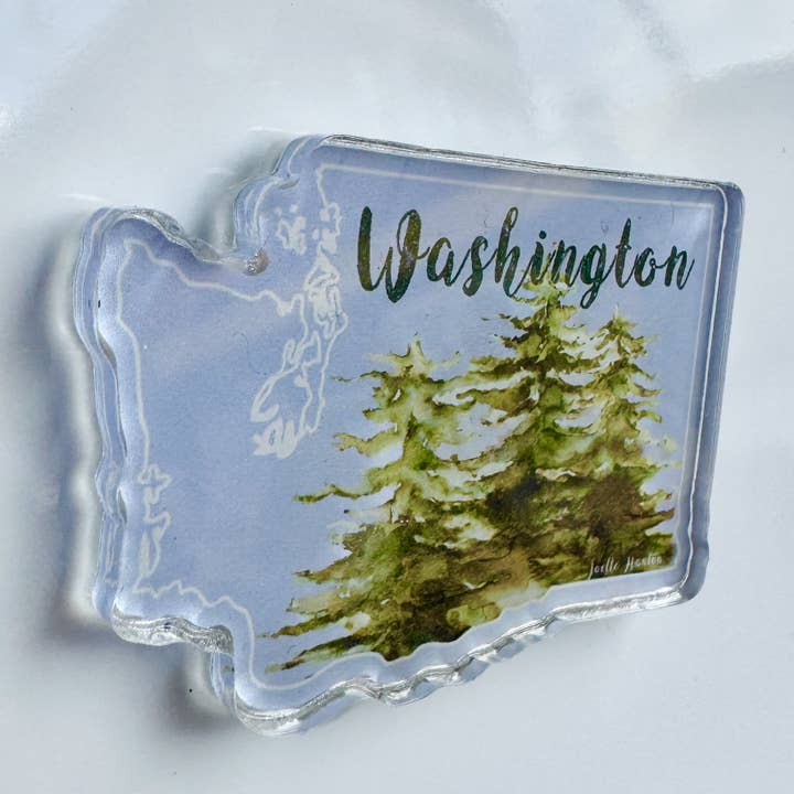 Mini Magnet | Blue Washington State