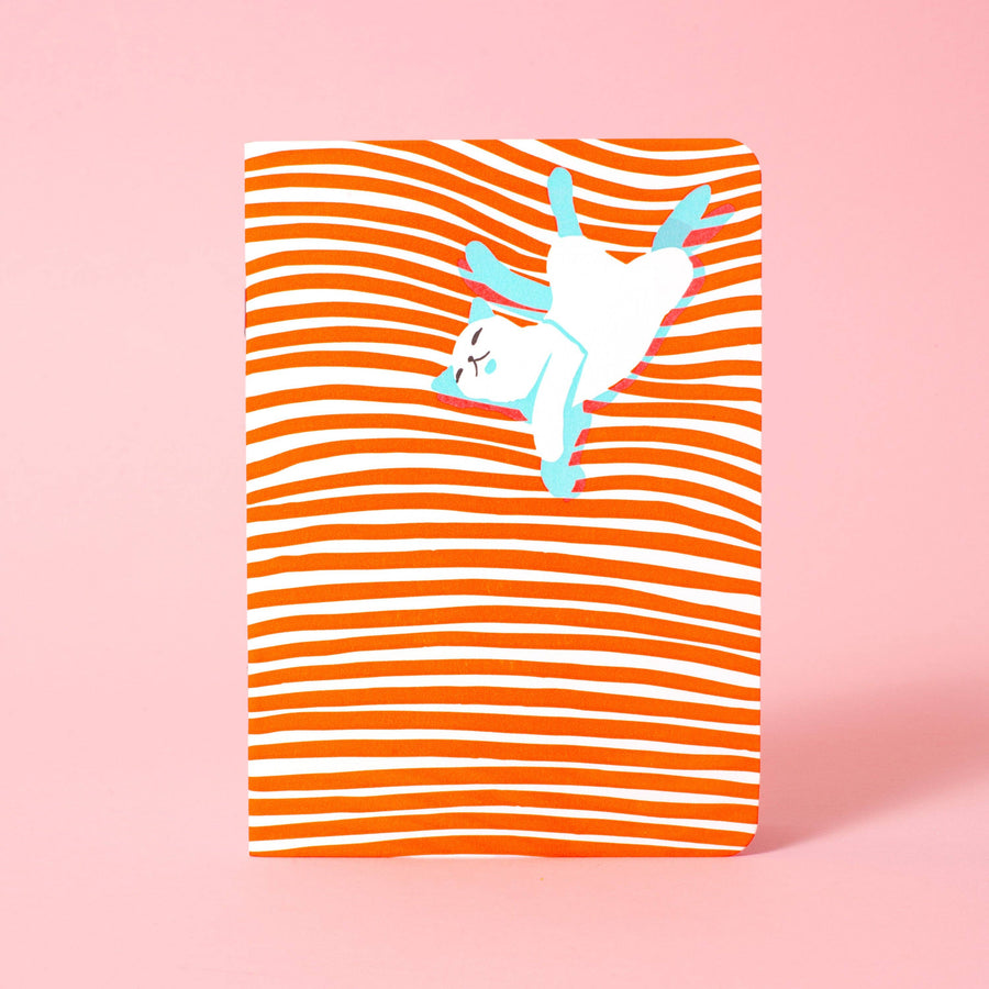 Cat Nap Softcover Blank Notebook