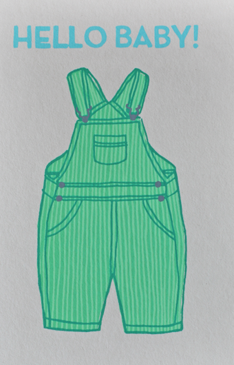 Hello Baby Greeting Card