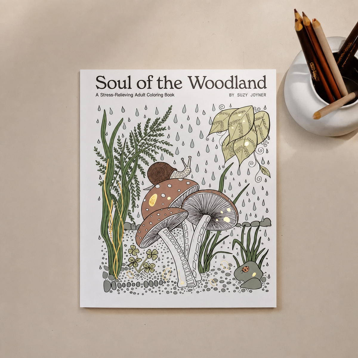 Soul of the Woodland: An Adult Coloring Book with Mushrooms