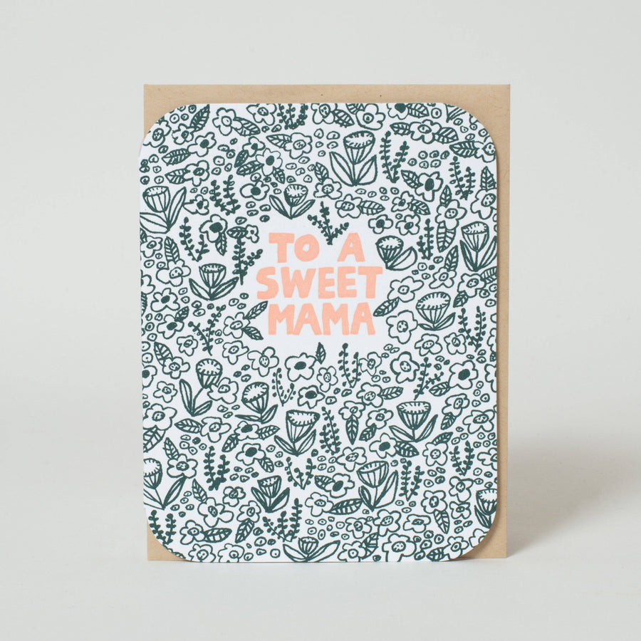 Sweet Mama Floral Greeting Card by Egg Press