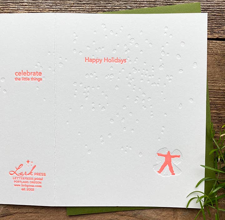 Snow Angel Letterpress Card BOXED Set