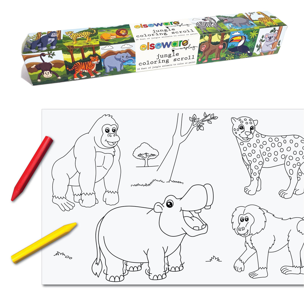 Solar System Coloring Scroll