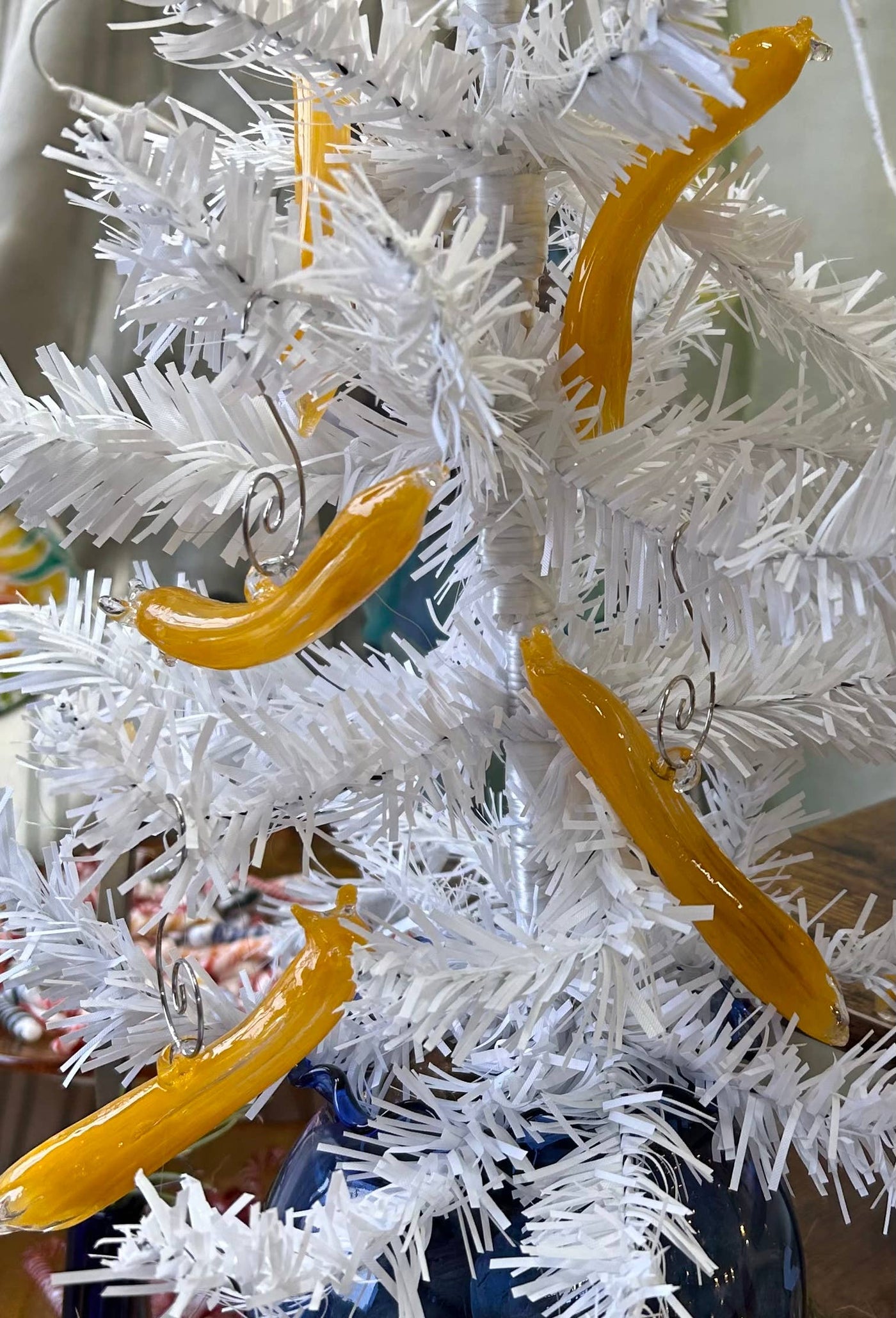 Banana Slug Hand Blown Glass Ornament