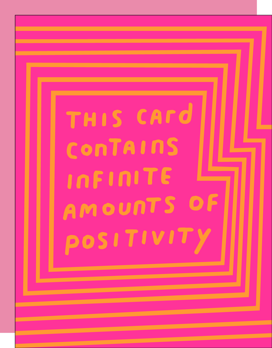 Infinite Positivity Greeting Card by Ashkahn