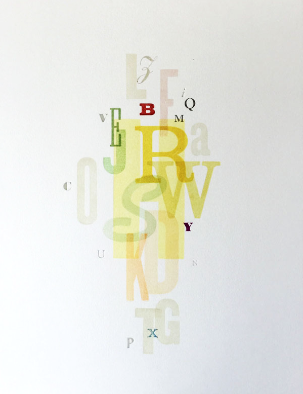 All 26 (Alphabet) Mounted Print