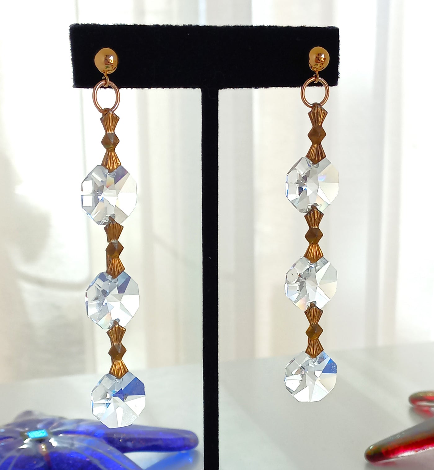 Mesolini Antique Crystal Earrings