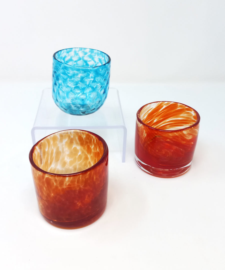 Assorted Glass Cups by Hilltop Artists