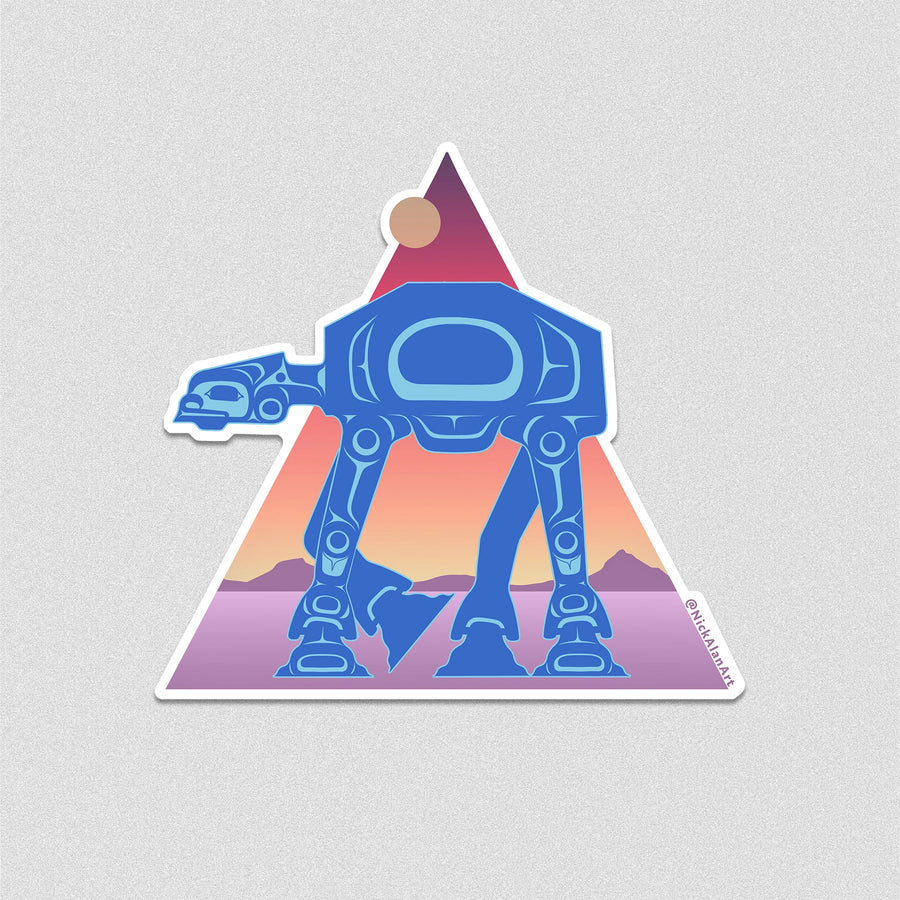 AT-AT Sticker by Nick Alan Art