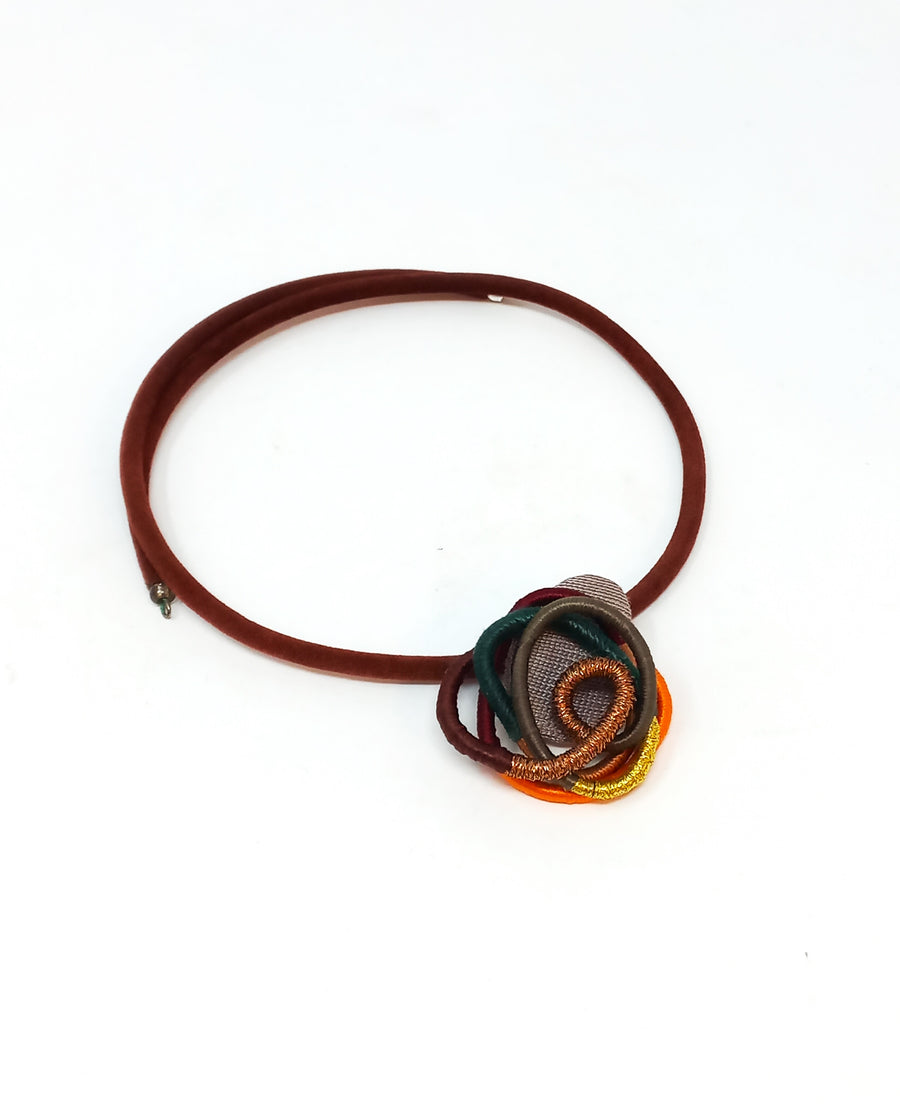 Autumn Squiggle Necklace by Bella Kim