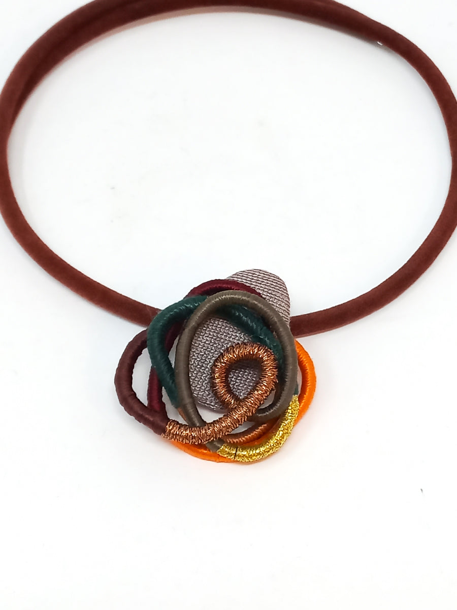 Autumn Squiggle Necklace by Bella Kim