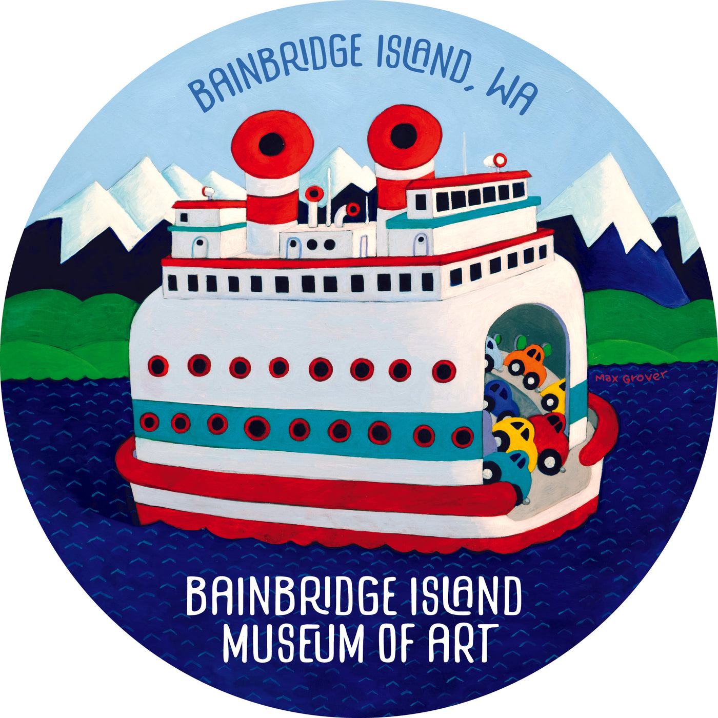 BIMA Ferry Boat Sticker by Max Grover