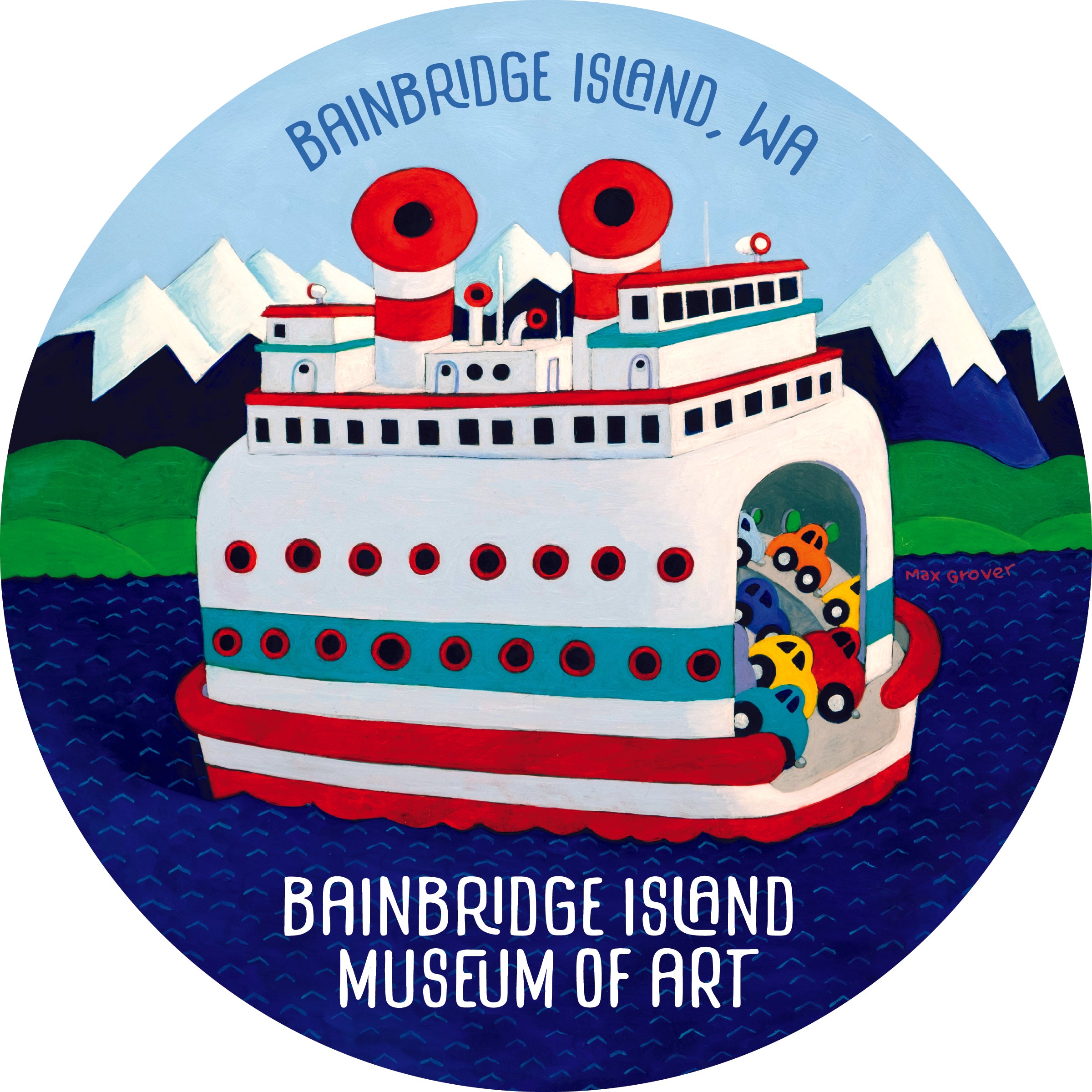 BIMA Ferry Boat Sticker by Max Grover
