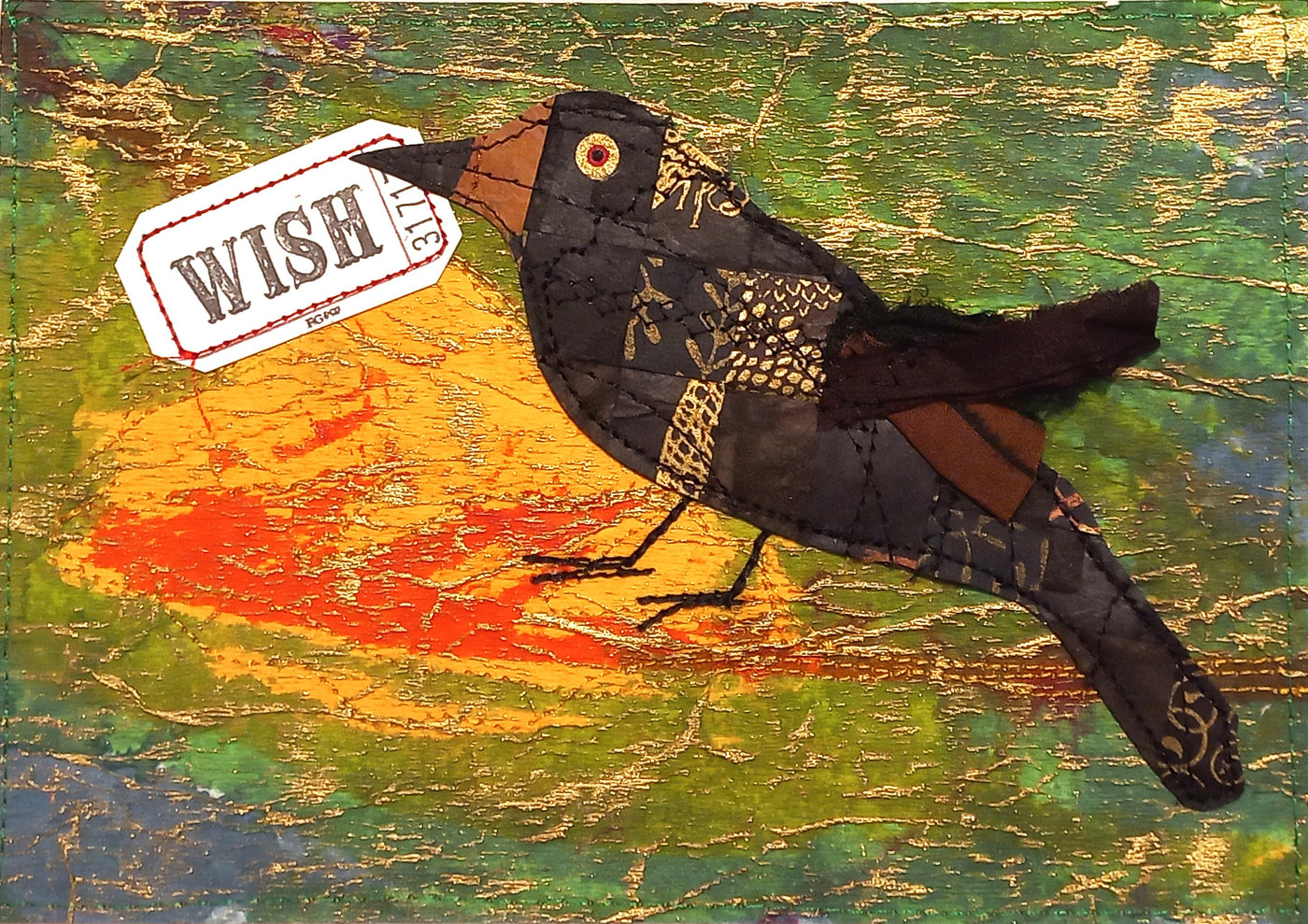 Large Hand Stitched Cards by RedThread Textile