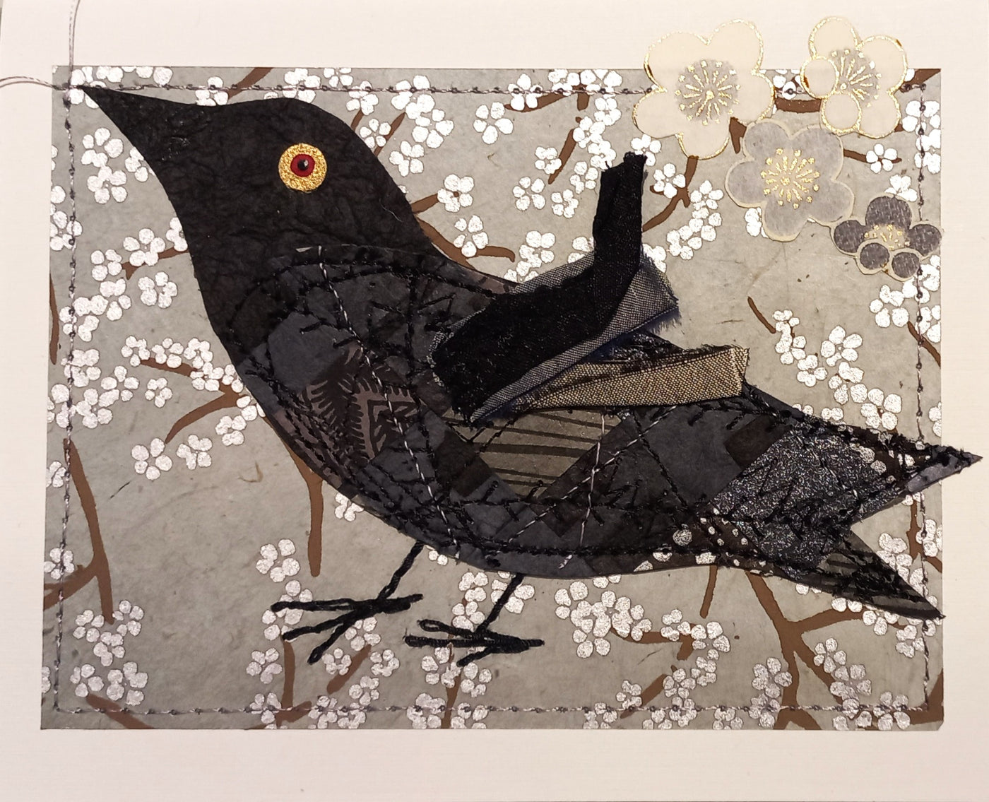 Small Hand Stitched Cards by RedThread Textile
