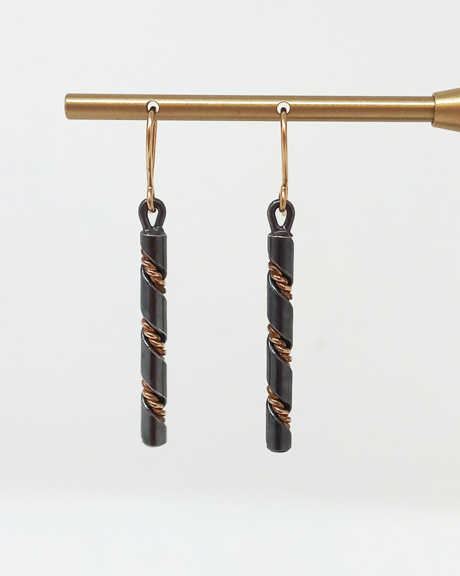 Black Botticelli Drop Earrings by Taber Studios