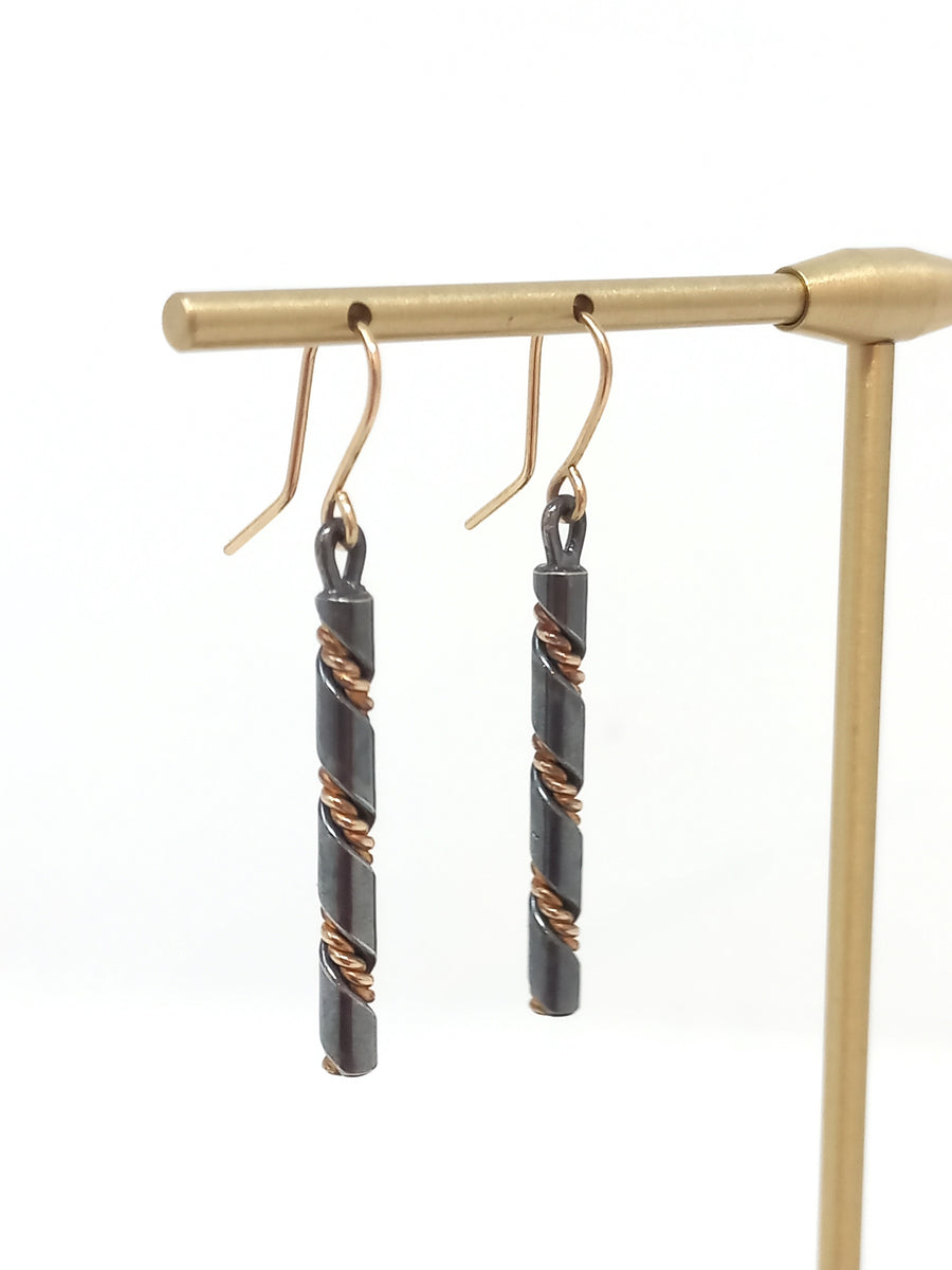 Black Botticelli Drop Earrings by Taber Studios