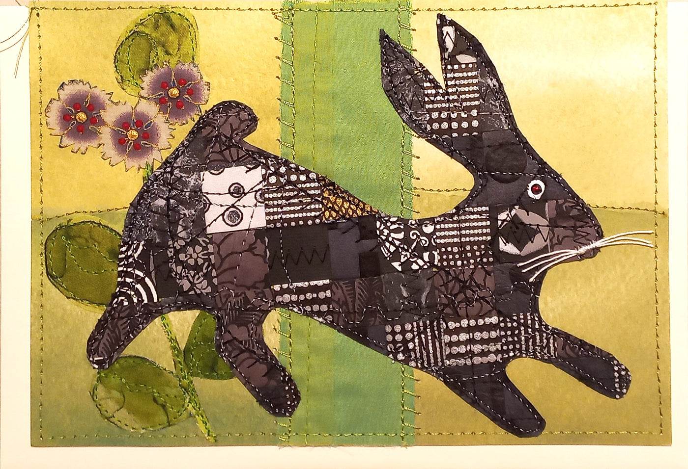 Large Hand Stitched Cards by RedThread Textile