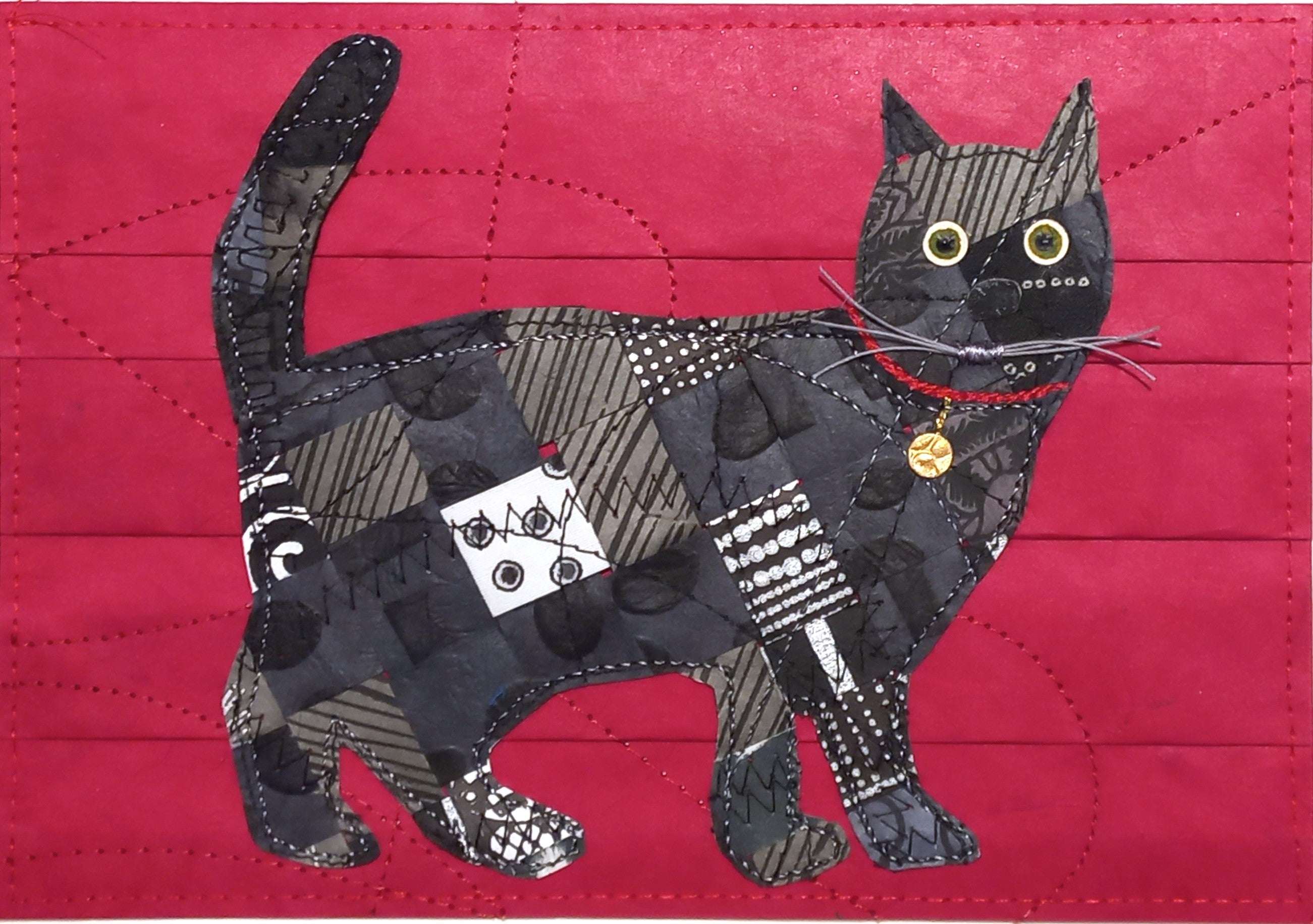 Large Hand Stitched Cards by RedThread Textile