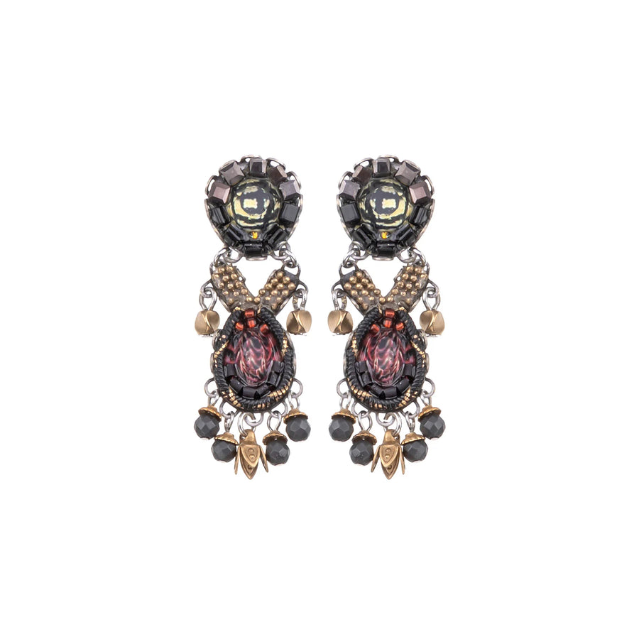 Ulysses Tiger Eye Earrings by Ayala Bar