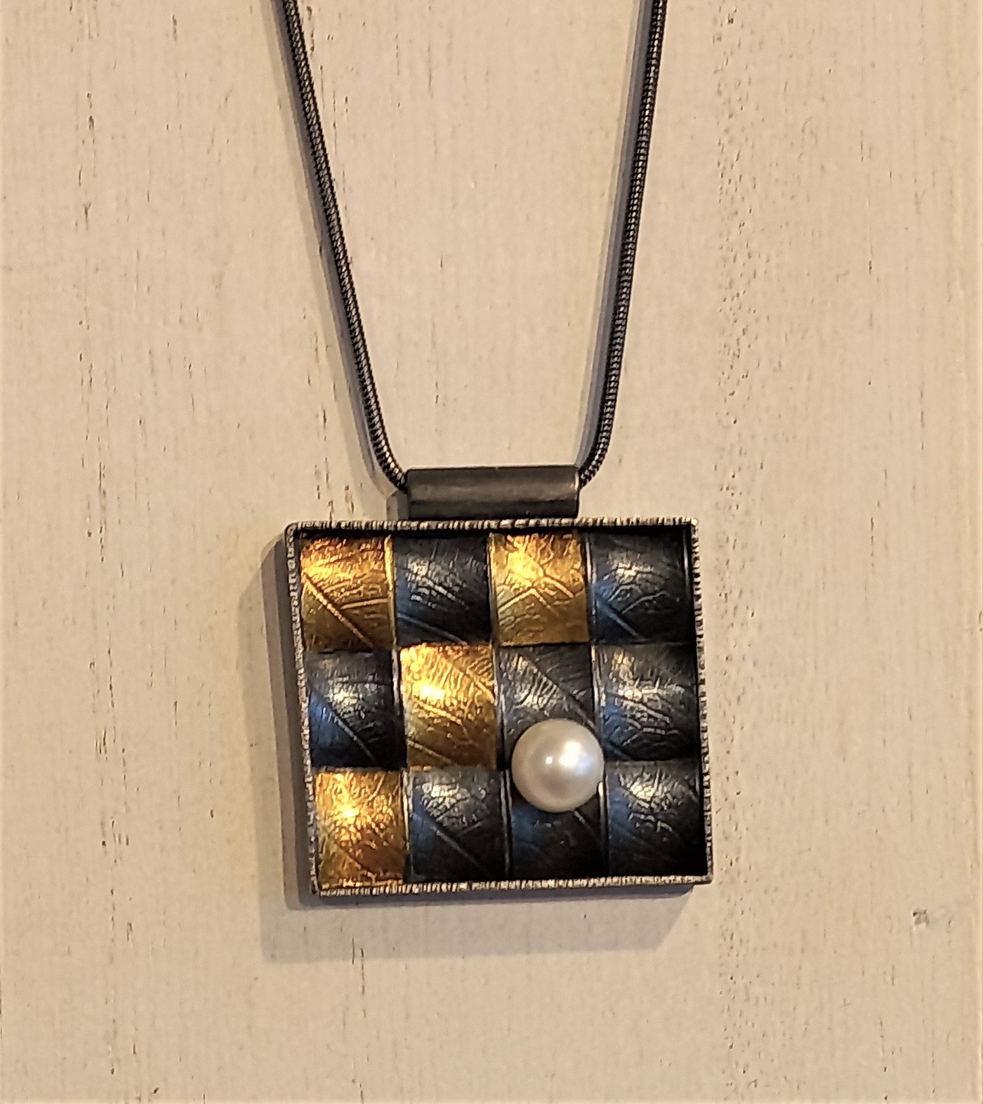 Squares Necklace CMA073 by Carolina Andersson