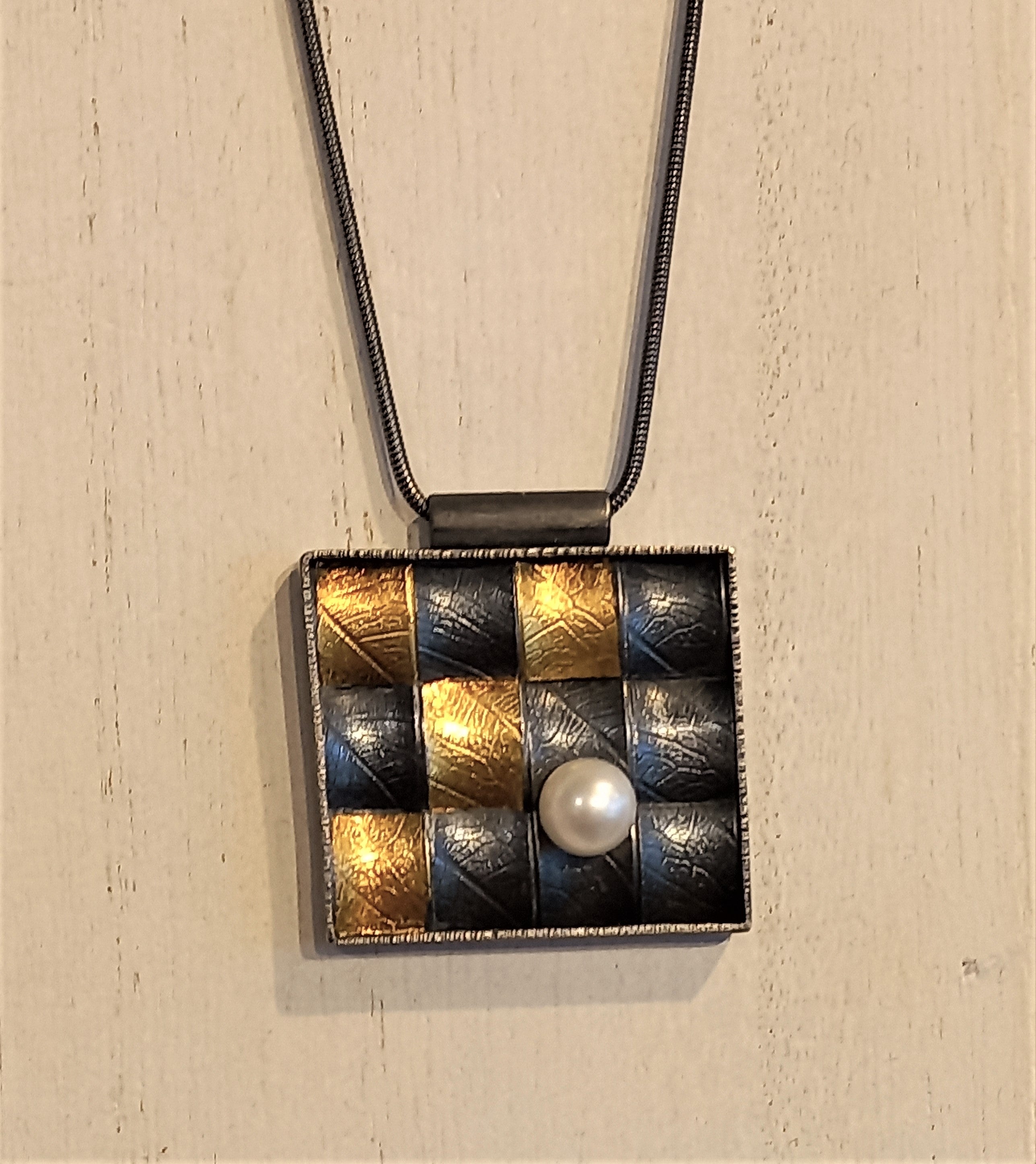 Squares Necklace CMA073 by Carolina Andersson