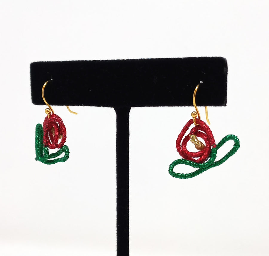 Christmas Dangle Earrings by Bella Kim