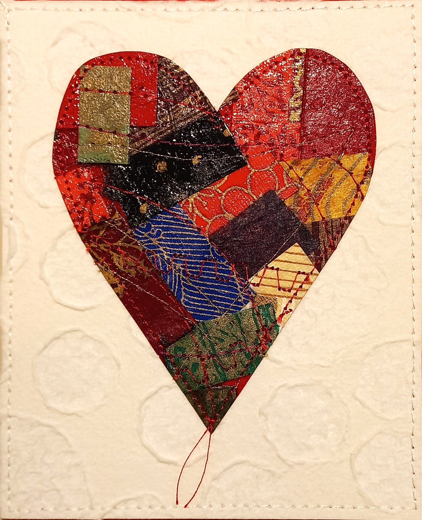 Small Hand Stitched Cards by RedThread Textile