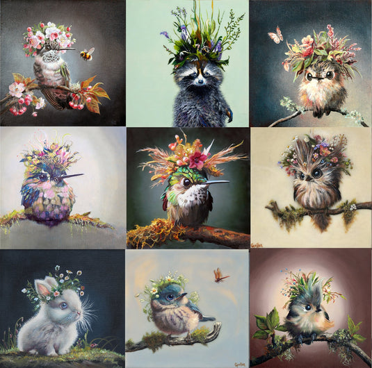 Mini Floriferous Series Prints by Carrie Goller