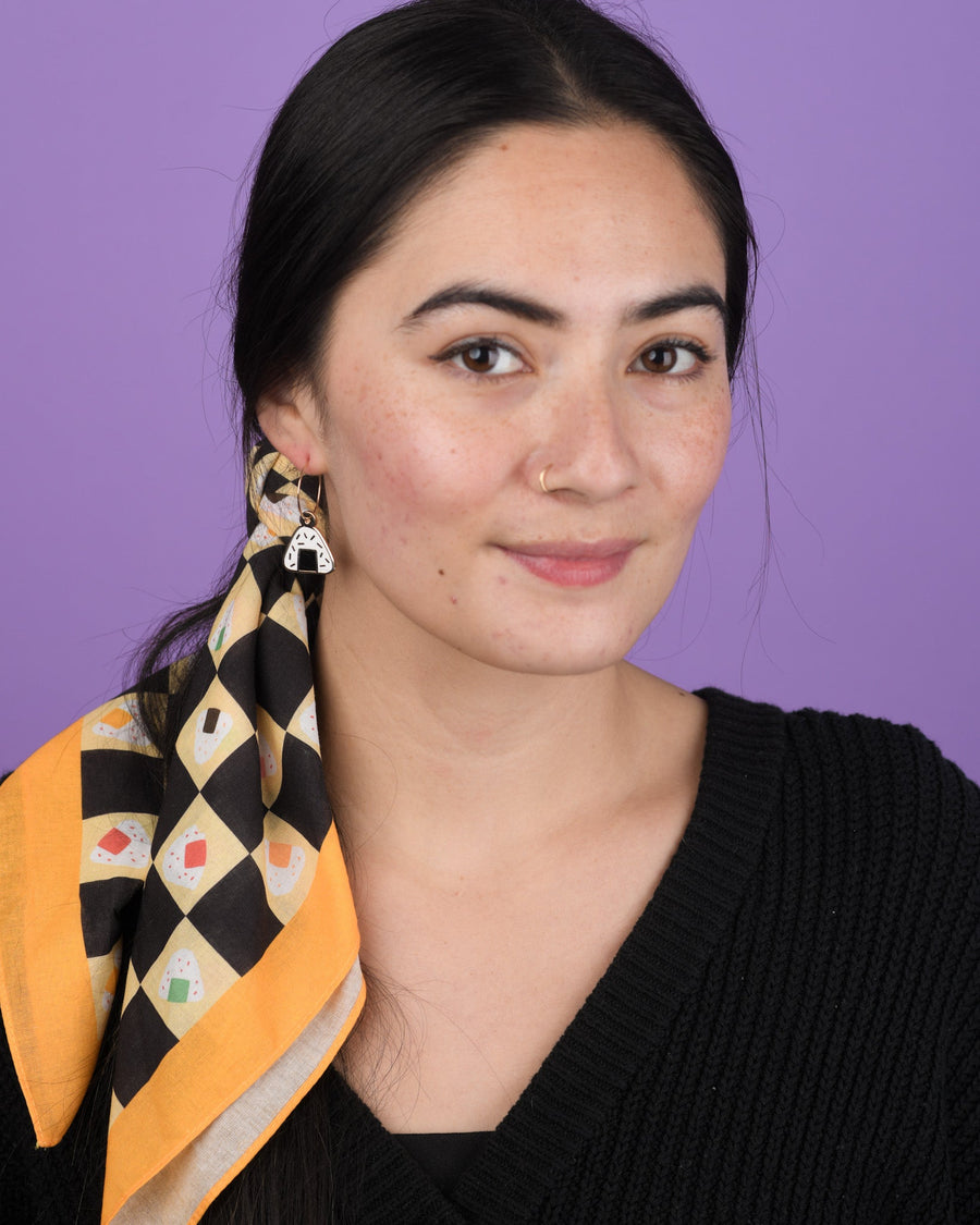 Brown and Mustard Onigiri Bandana