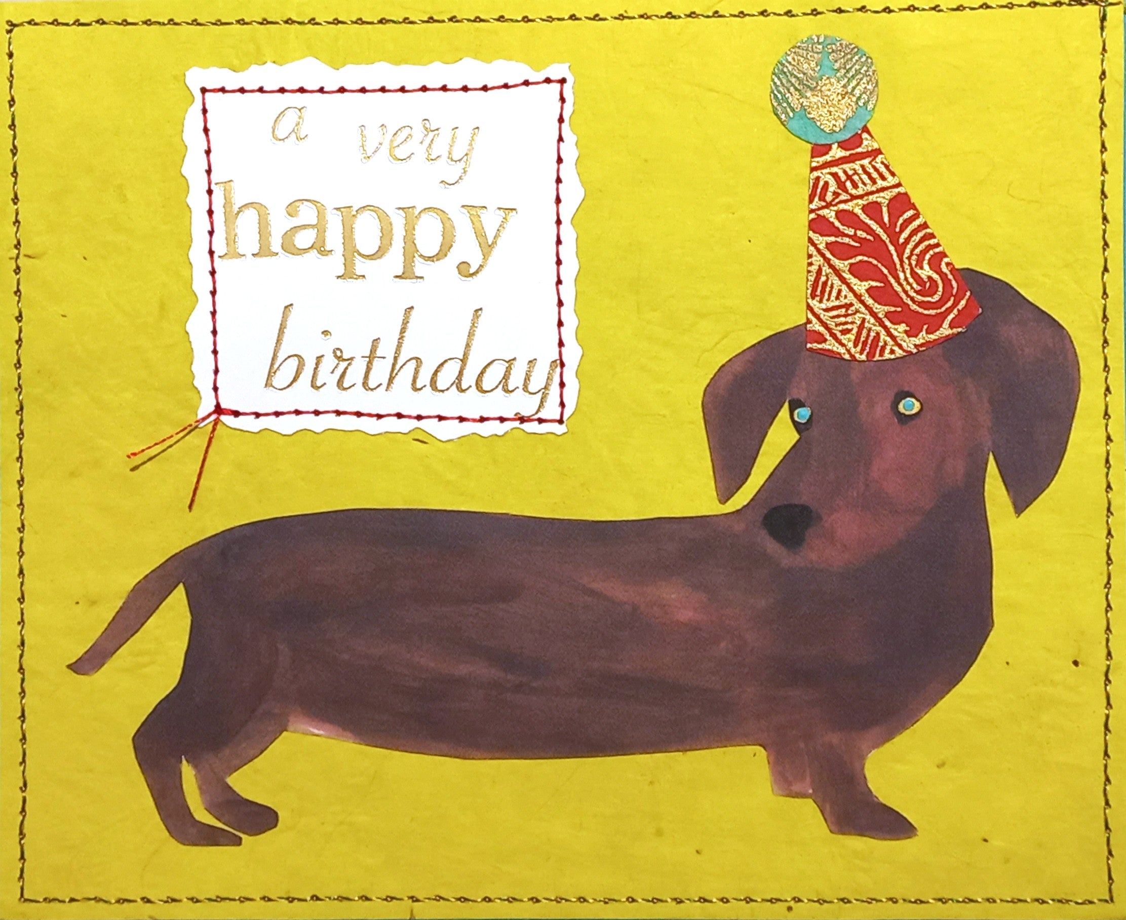 Small Hand Stitched Cards by RedThread Textile