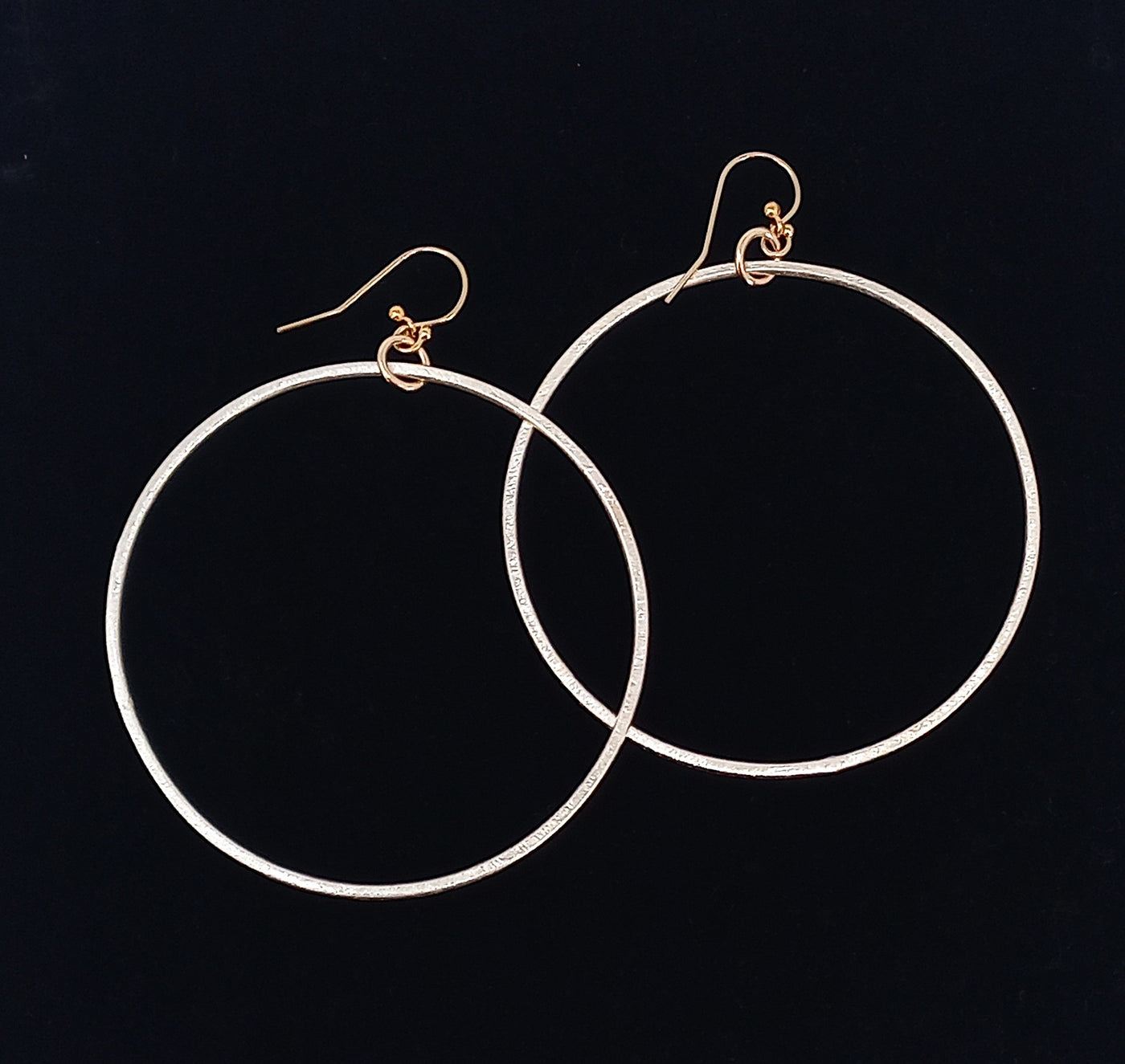 E110 Large Silver Hoops