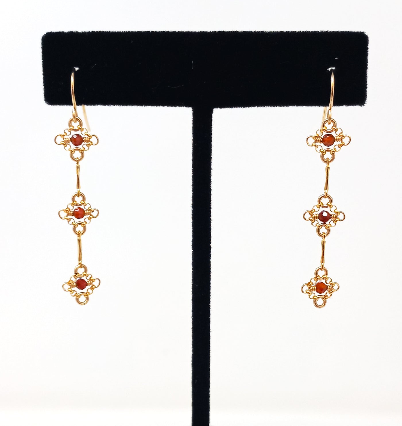 E461 Hessonite Tapestry Earrings by Silvana Segulja