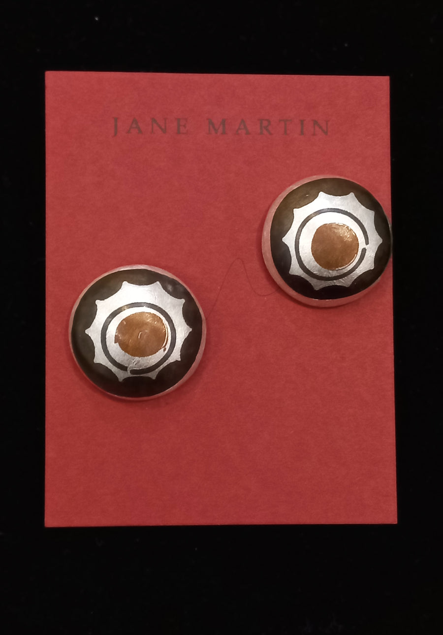 Domed Post Earrings (EPM-114) by Jane Martin