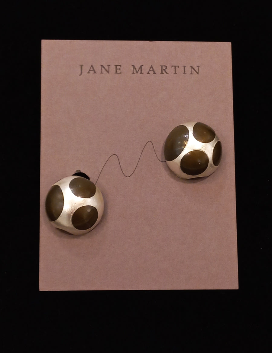 Domed Clip-On Earrings (EPO-115) by Jane Martin