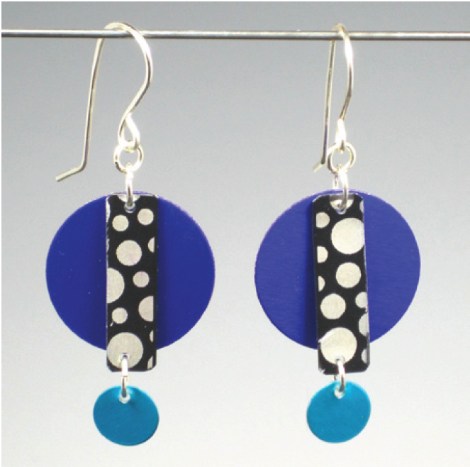 Elena Earrings - red by Jennifer Lenel