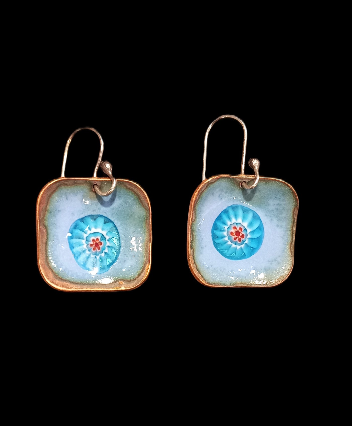 Enamel Earrings by Heidi Jack