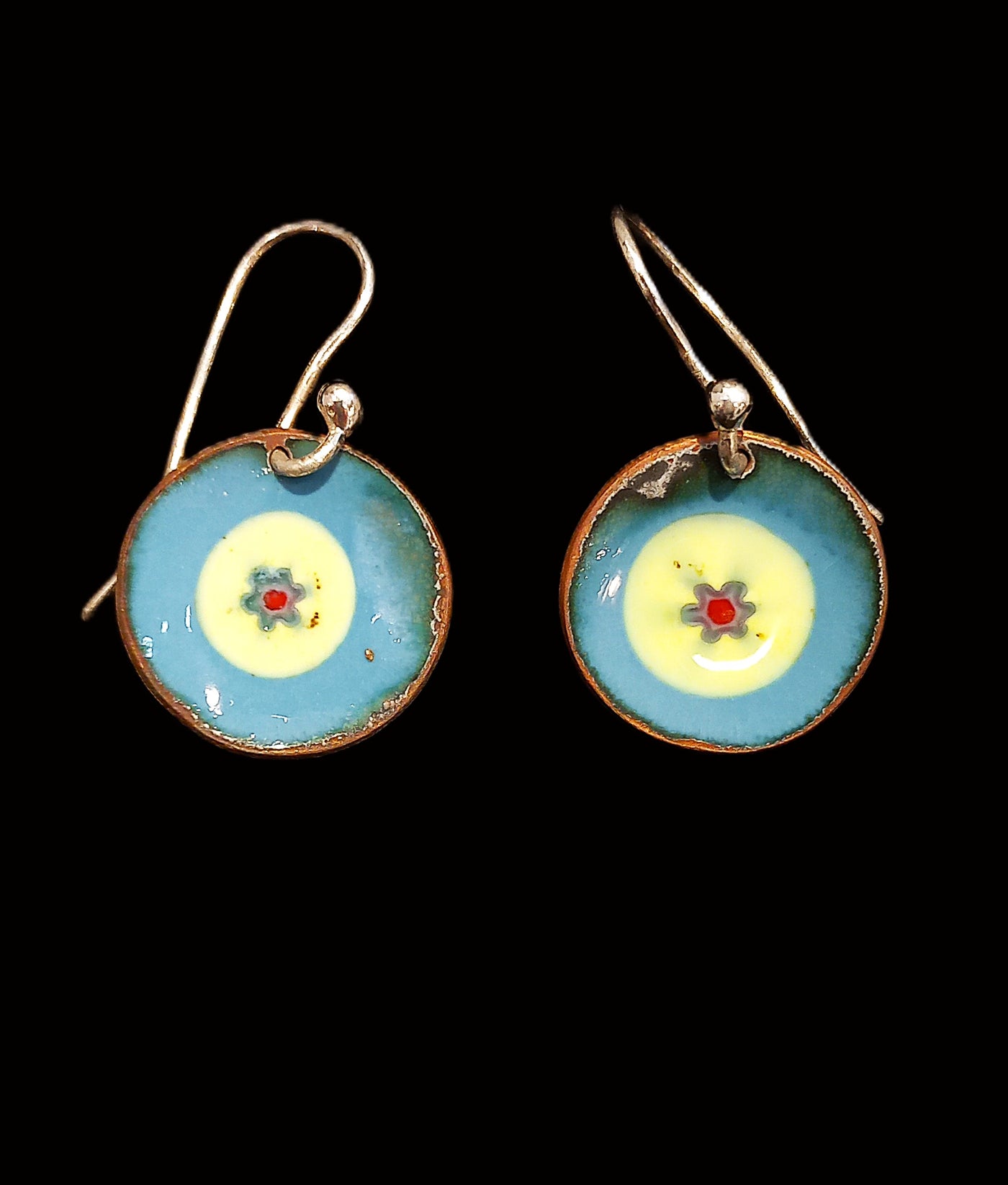 Enamel Earrings by Heidi Jack