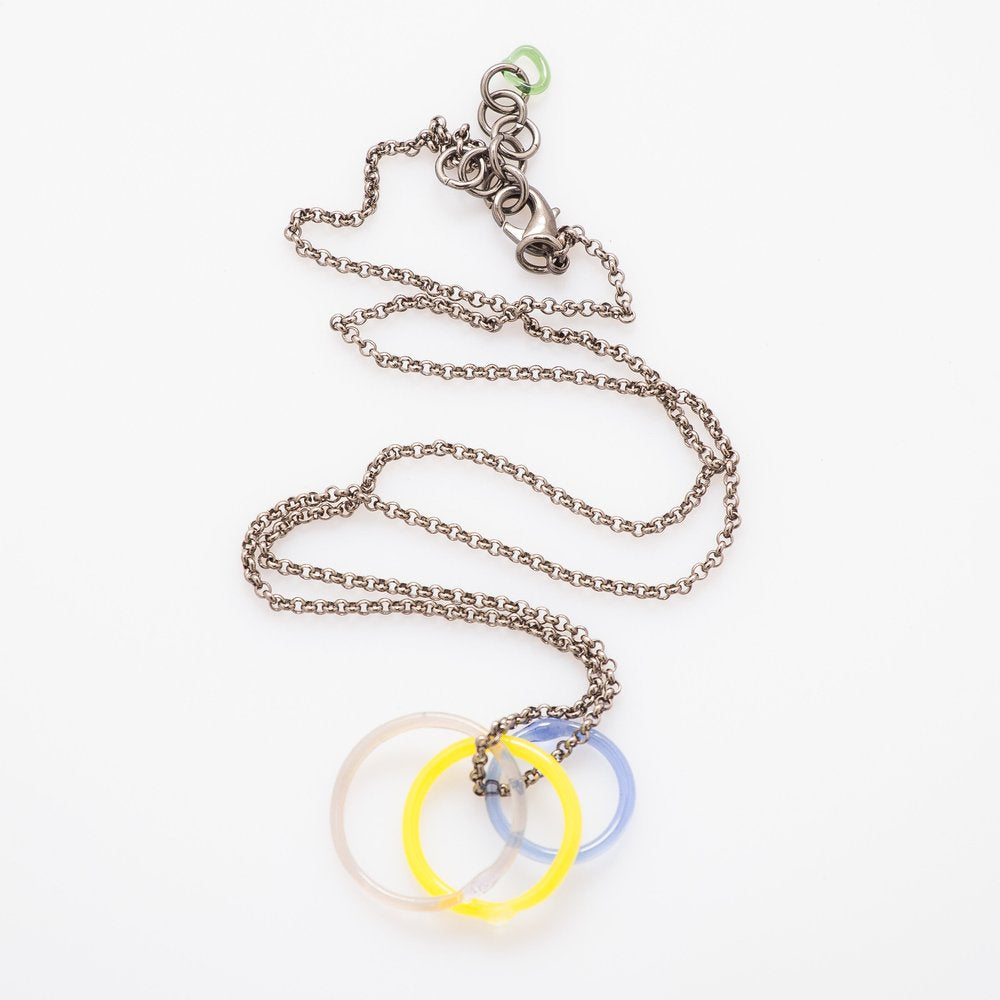 3 Ring Necklace by Inna Patina