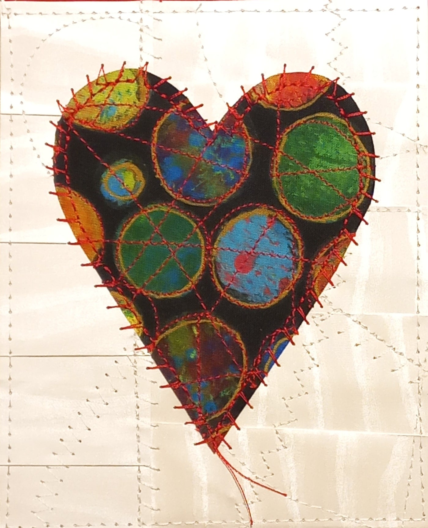 Small Hand Stitched Cards by RedThread Textile