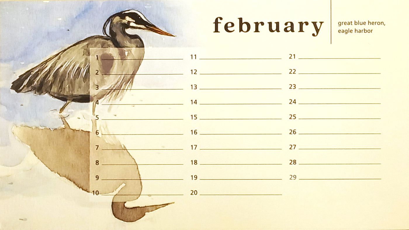 Salish Scenes Perpetual Calendar