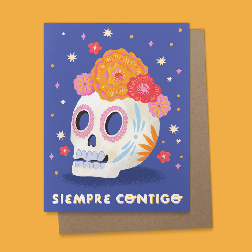 Dia De Los Muertos - Halloween Spanish Greeting Card