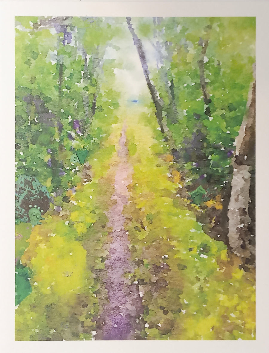 Glimpse of the Sea 5x7 Print by Rosette Gault
