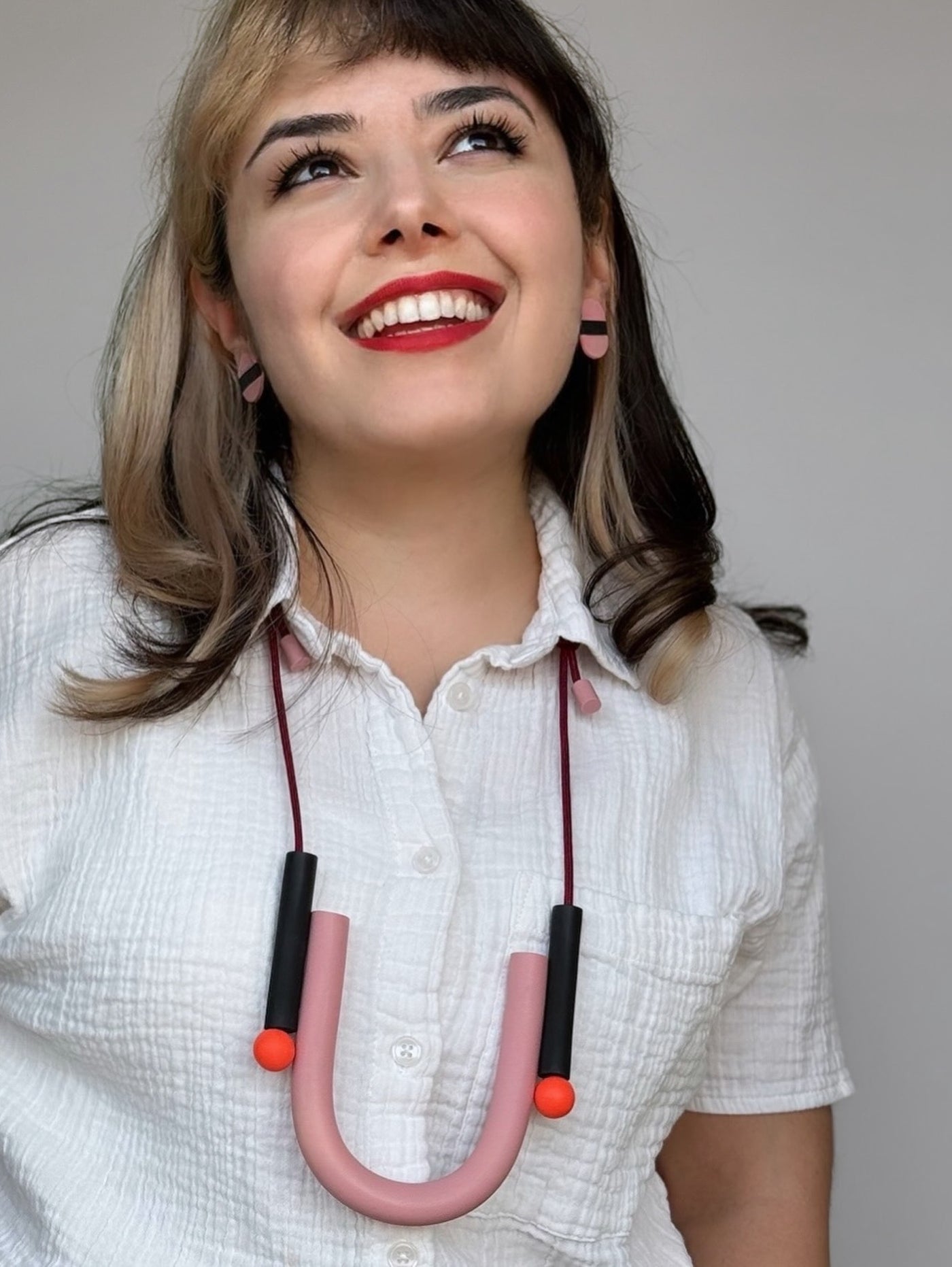 Pink Bridge Earrings