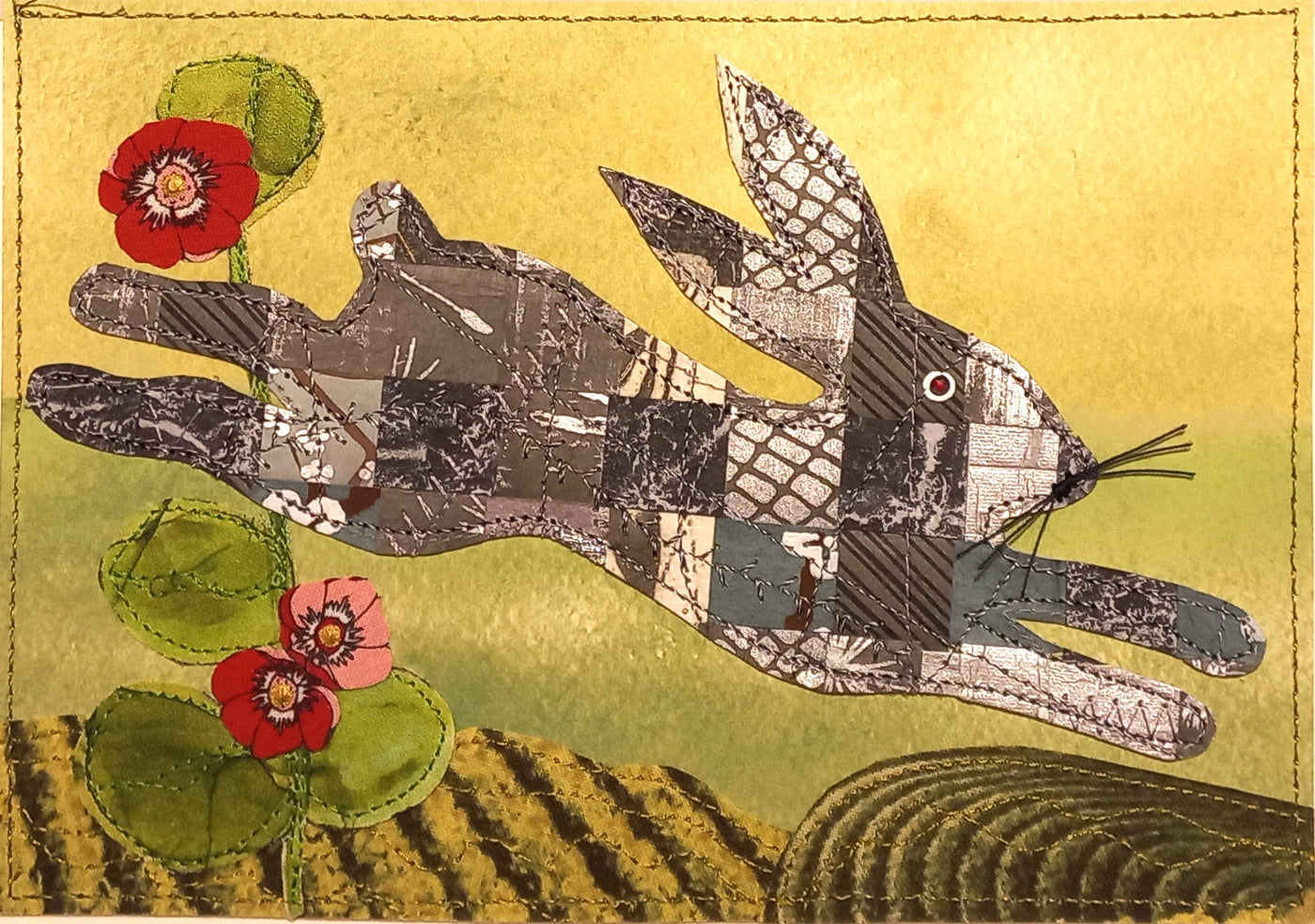 Large Hand Stitched Cards by RedThread Textile