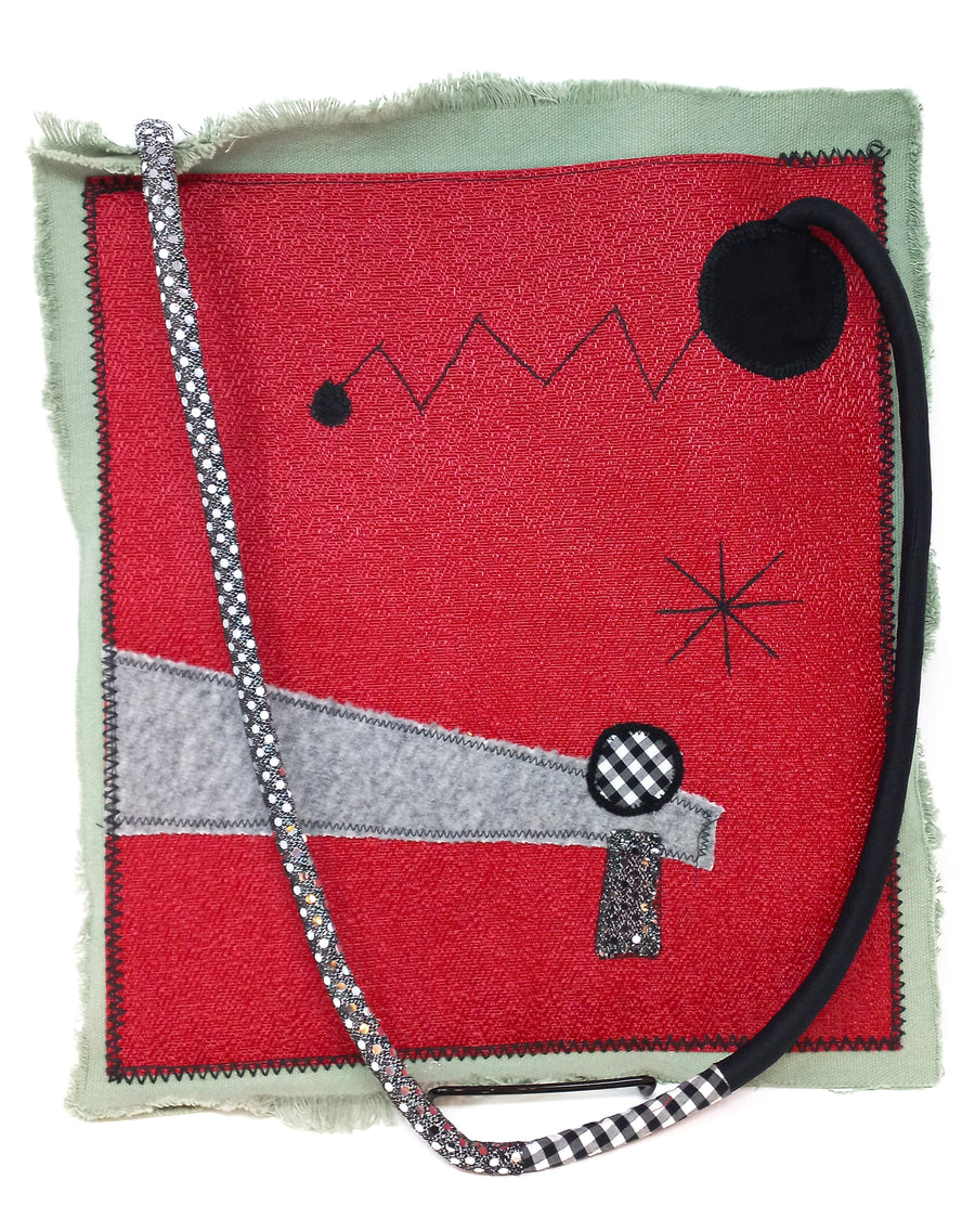 Green and Red Mirror Bag by Bella Kim