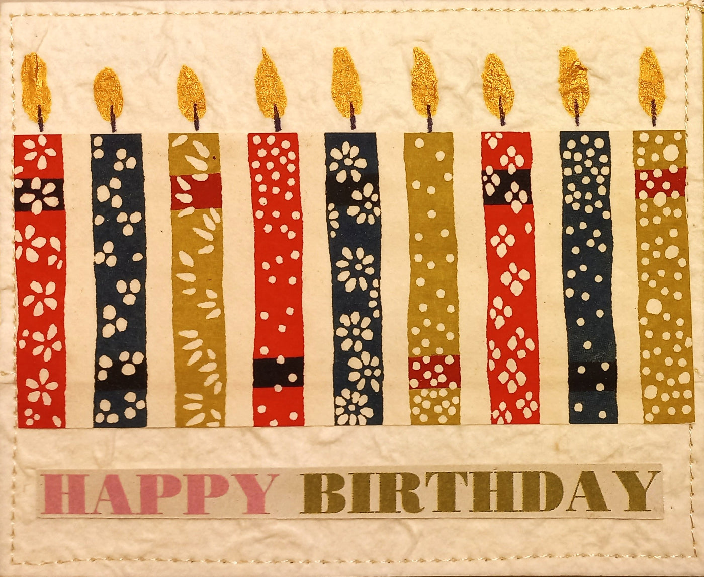 Small Hand Stitched Cards by RedThread Textile