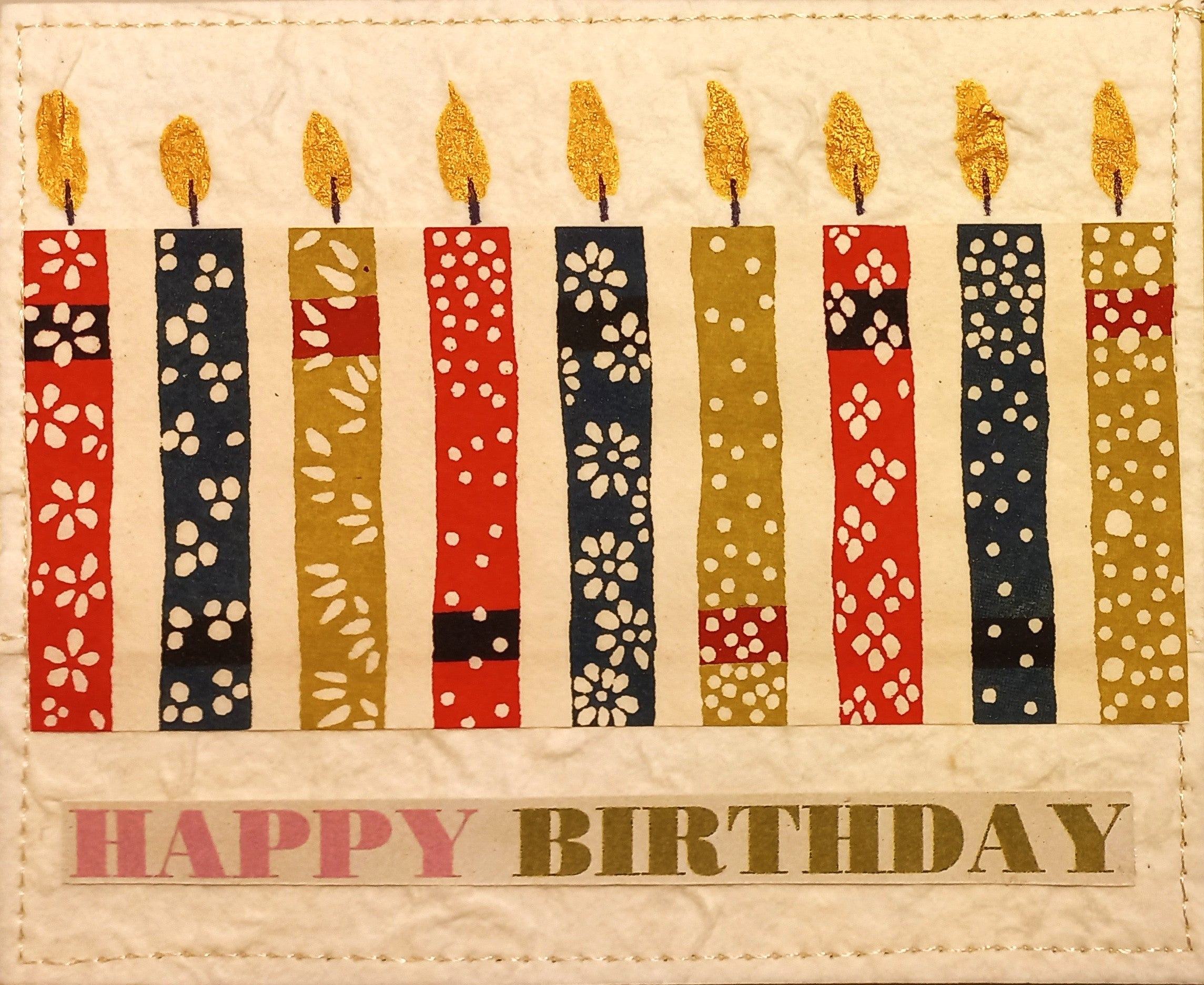 Small Hand Stitched Cards by RedThread Textile
