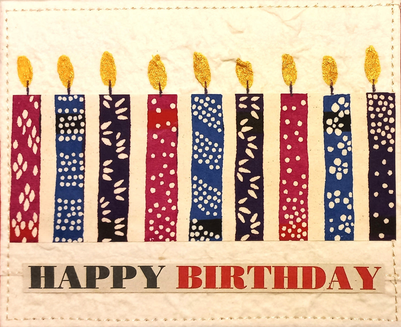 Small Hand Stitched Cards by RedThread Textile
